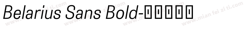 Belarius Sans Bold字体转换